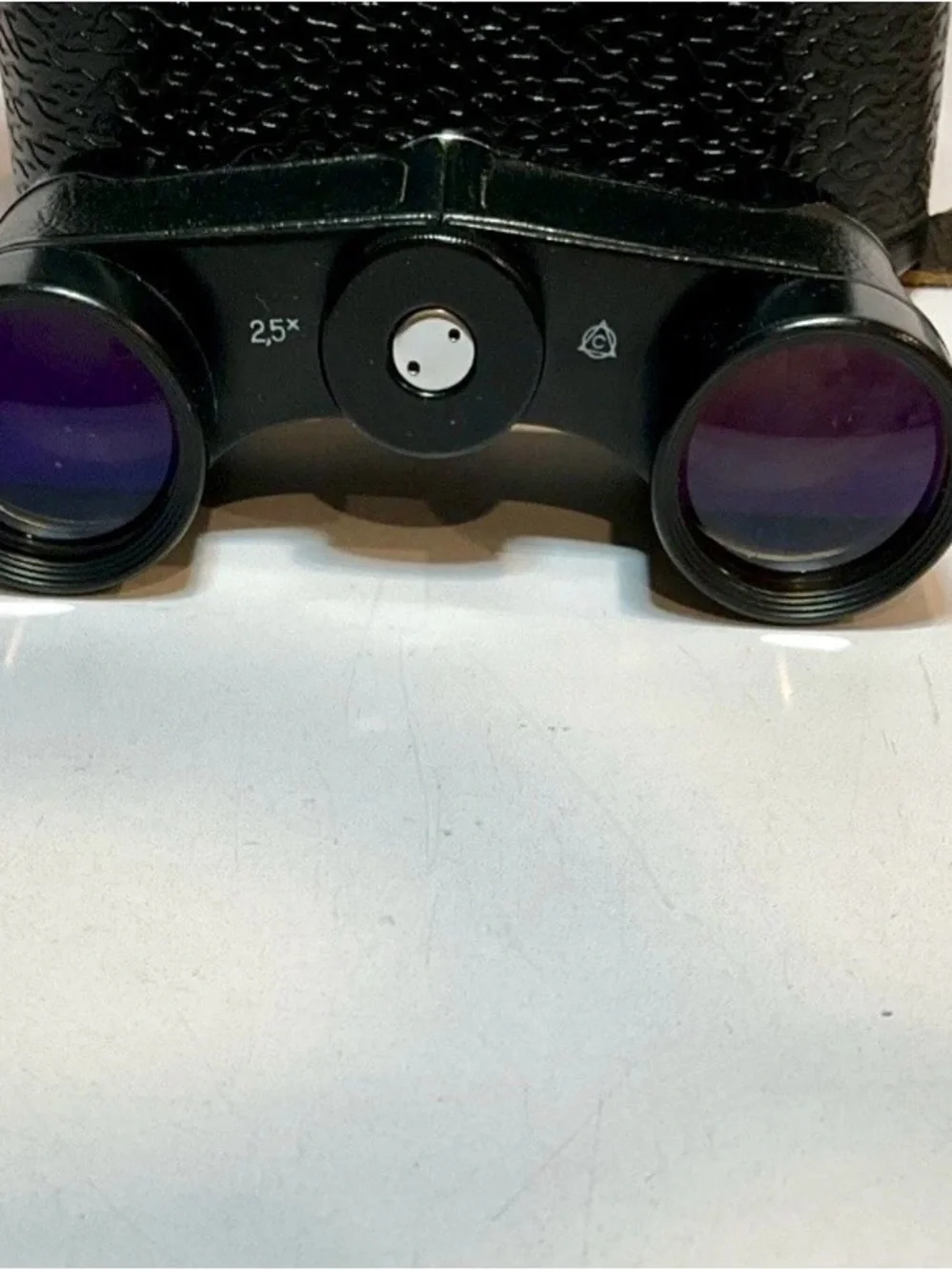 Vintage United USSR Binoculars with Original Black Carrying Case and Strap